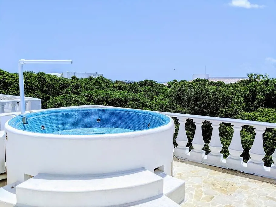 18Br Up To 50Guest Castillos Playacar Walk To Beach And 5Th Ave 1000Mbps Playa del Carmen Mexikó